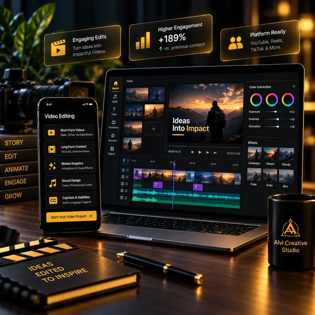 Video Editing Hero Section Image